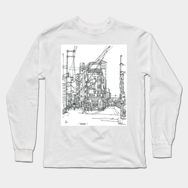 Osaka Japan Long Sleeve T-Shirt by valery in the gallery